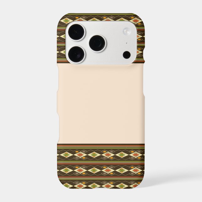 Ethiopian Tebeb Pattern Iphone Case (Back)