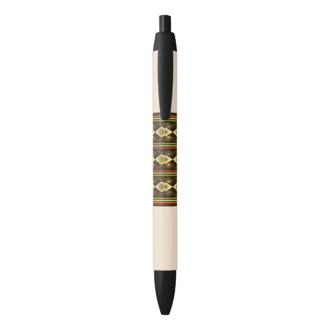 Ethiopian Tebeb Pattern Pen (Back (Vertical))