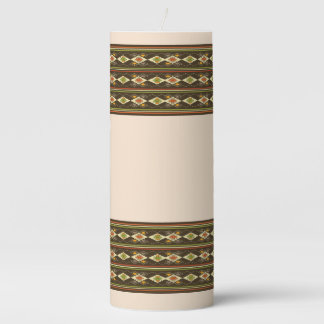 Ethiopian Tebeb Pattern Pillar Candle