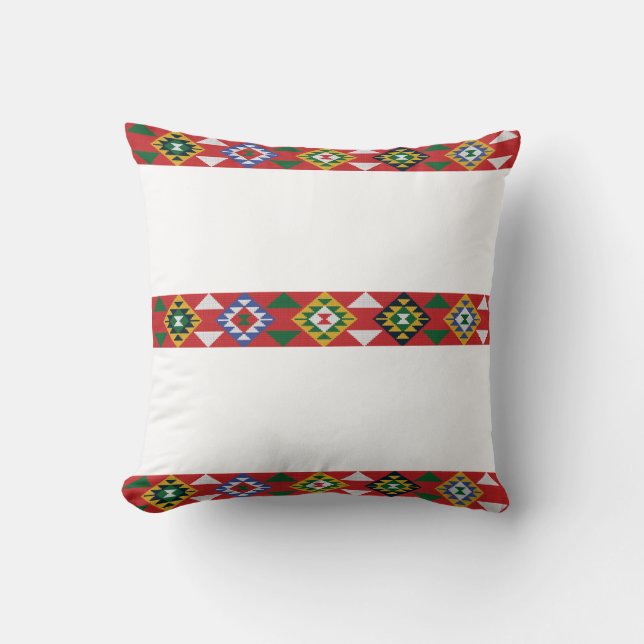 Ethiopian Tilet Throw Pillow (Front)