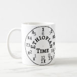 Ethiopian Time Telling Clock - Amharic &amp; English Coffee Mug