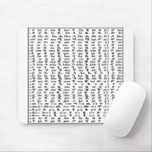 Ethiopian Time Telling Clock - Amharic Numbers  Mouse Pad