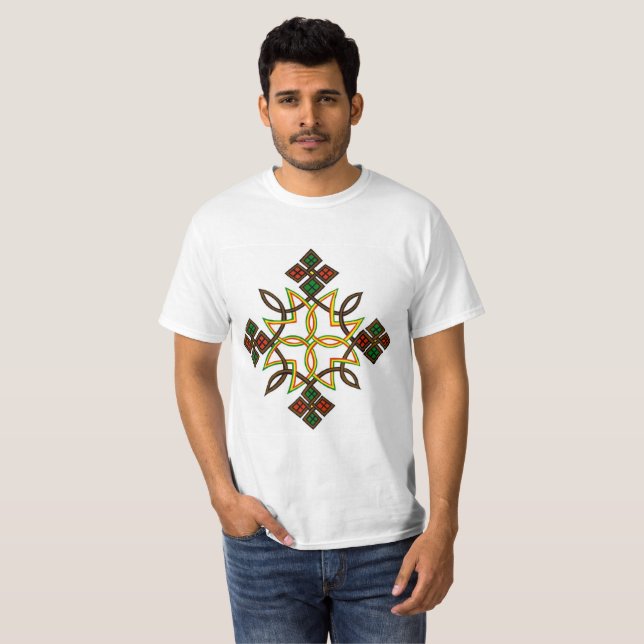Ethiopian Traditional Cross T-Shirt (Front Full)