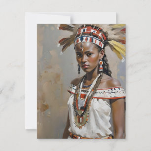 Ethiopian Woman D Holiday Card