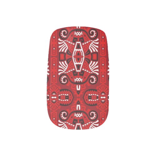 Ethnic Abstract Vintage Boho Tile Minx Nail Art