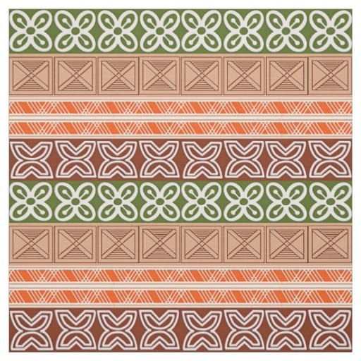 Ethnic African Adinkra Simbols Fabric