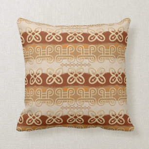 Ethnic African Adinkra symbols Throw Pillow