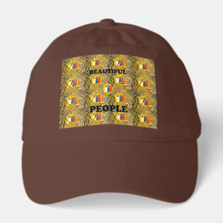 Ethnic African Art Design Print: Beautiful People Hat