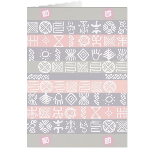 Ethnic African Boho Design Cards (Front)