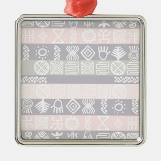 Ethnic African Boho Design Metal Ornament