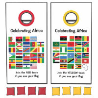 Ethnic African FLAGS OF AFRICA Customizable Cornhole Set