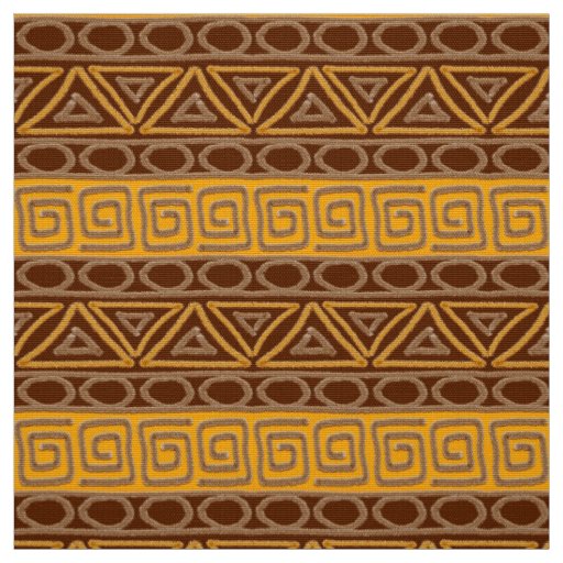 ethnic african hand-drawn pattern fabric