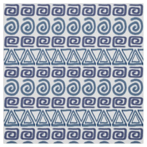 ethnic african hand-drawn pattern fabric
