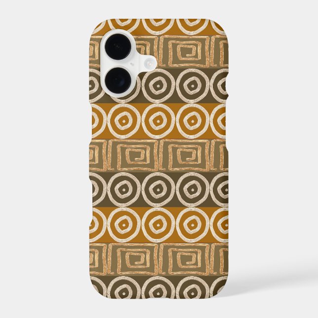 Ethnic african hand-drawn  pattern. iphone case (Back)