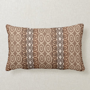 Ethnic african hand-drawn pattern. lumbar pillow