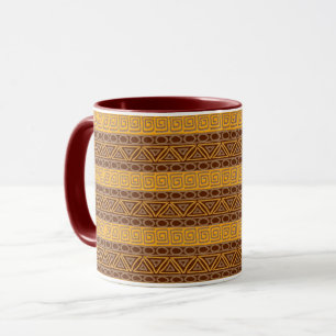 ethnic african hand-drawn pattern mug