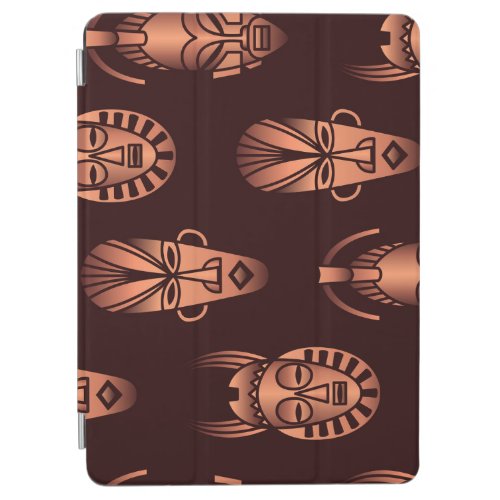 Ethnic African masks dark background iPad Air Cover