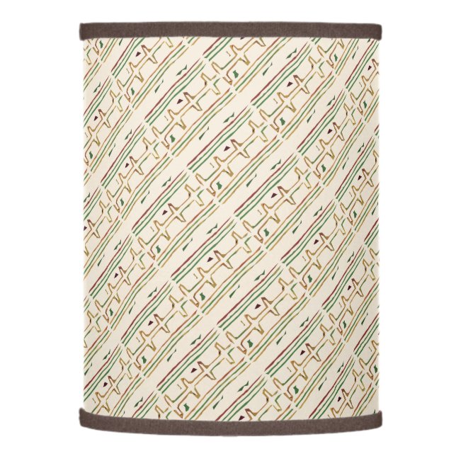Ethnic African Mud Cloth Pattern Lamp Shade (Left)