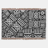 Ethnic African Pattern- Black and White #6