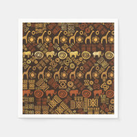 Ethnic African Pattern- browns and golds #7