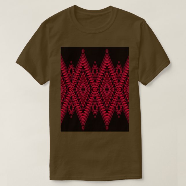 Ethnic African Pattern Graphic T-Shirt (Design Front)