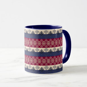 Ethnic African pattern with Adinkra symbols Mug