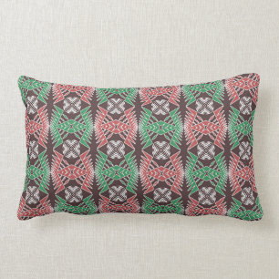 ethnic african striped geometric pattern lumbar pillow