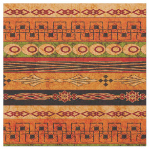 Ethnic African striped pattern. Fabric