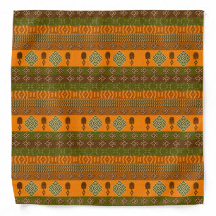 ethnic african striped tribal pattern. bandana