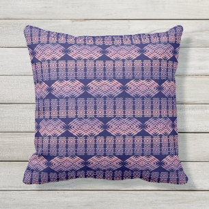Ethnic african stripes pattern outdoor pillow