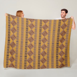 ethnic african tribal geometric pattern fleece blanket