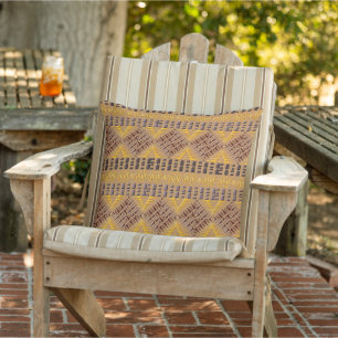 ethnic african tribal geometric pattern outdoor pillow