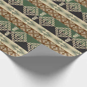 Ethnic African Tribal Geometric Wrapping Paper