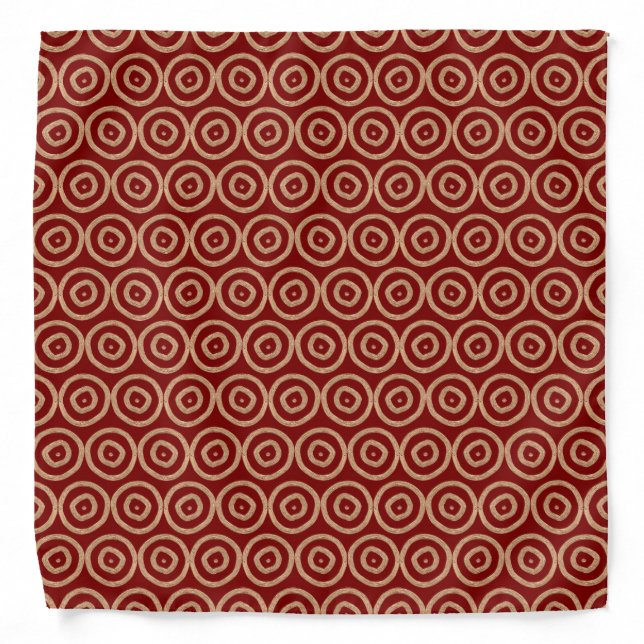 ethnic african tribal hand-drawn pattern. bandana (Front)
