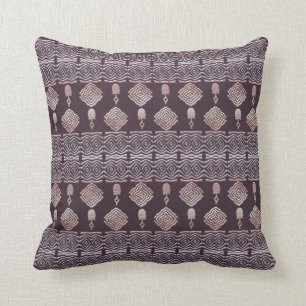 Ethnic African Tribal Native Pattern Throw Pillow
