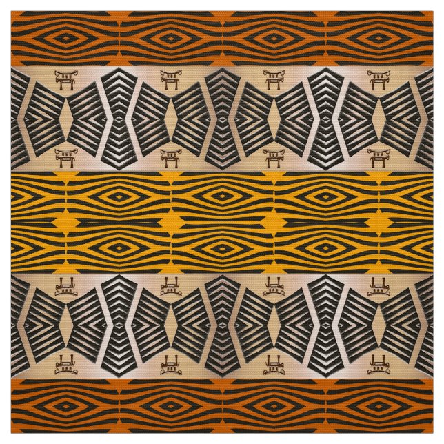 ethnic african tribal pattern fabric (Swatch)