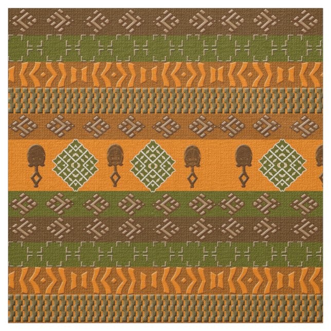 ethnic african  tribal pattern fabric (Swatch)