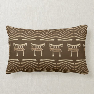ethnic african tribal pattern lumbar pillow