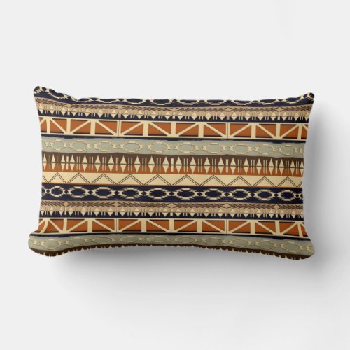 ethnic african tribal pattern lumbar pillow