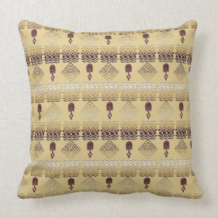 ethnic african tribal pattern throw pillow