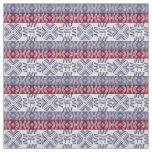 Ethnic african tribal pattern with  simbols fabric
