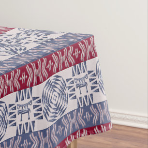 Ethnic african tribal pattern with simbols tablecloth