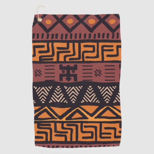 Ethnic African Vibes In Bohemian Style Golf Towel
