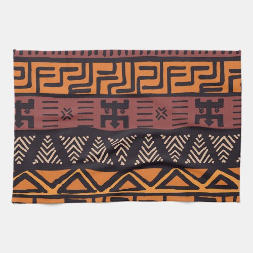 Ethnic African Vibes In Bohemian Style Kitchen Towel