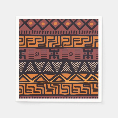 Ethnic African Vibes In Bohemian Style Napkins