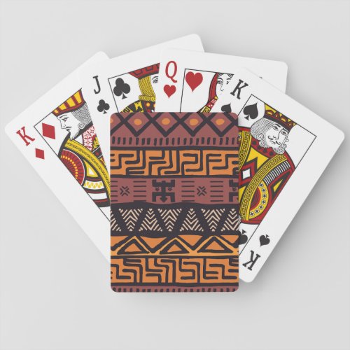 Ethnic African Vibes In Bohemian Style Playing Cards