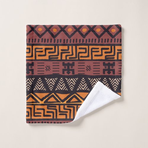 Ethnic African Vibes In Bohemian Style Wash Cloth