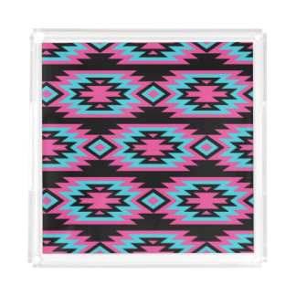 Ethnic American Indian: Aztec Motifs. Acrylic Tray
