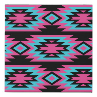 Ethnic American Indian: Aztec Motifs. Faux Canvas Print