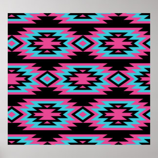 Ethnic American Indian: Aztec Motifs. Poster